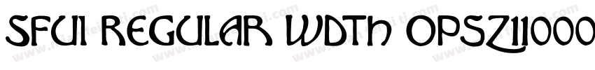 SFUI Regular wdth opsz110000 GRA字体转换
